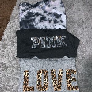 VS Pink only the tank and gray tee available